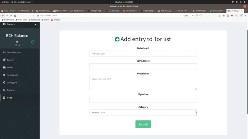 torlist.cash Screenshot